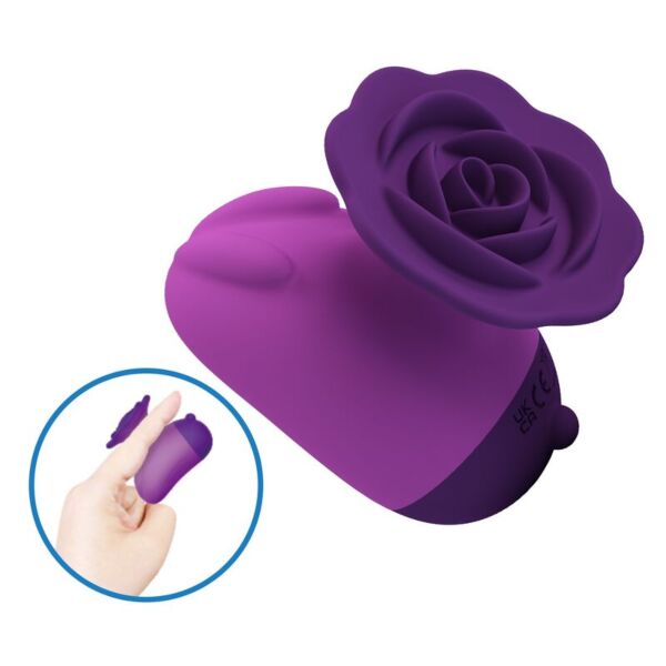 Klitorisvibrator Pretty Love Rabbit 7 moduser, lilla og med blomsterformet hode