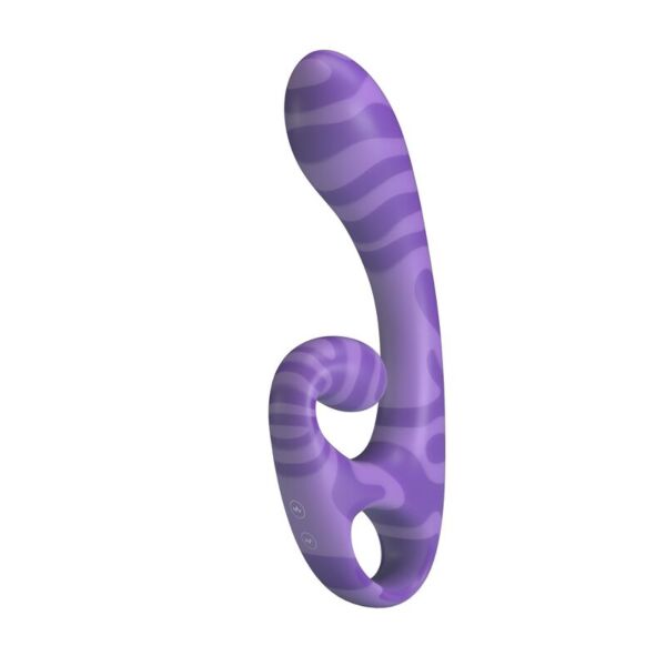 Dobbel vibrator Summer i lilla, med ergonomisk håndtak