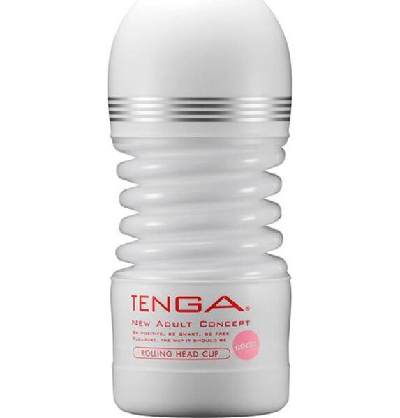 Tenga Rolling Head Cup, masturbator til engangsbruk med trekkspillform