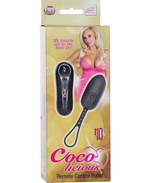 Svart Calexotics Coco Licious Remote Control bullet-vibrator med fjernkontroll