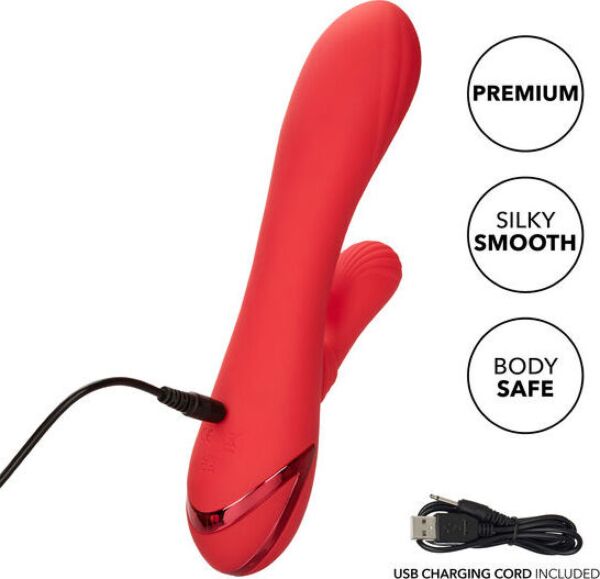 Rabbitvibrator CalExotics Palisades Passion med utvendig stimulator