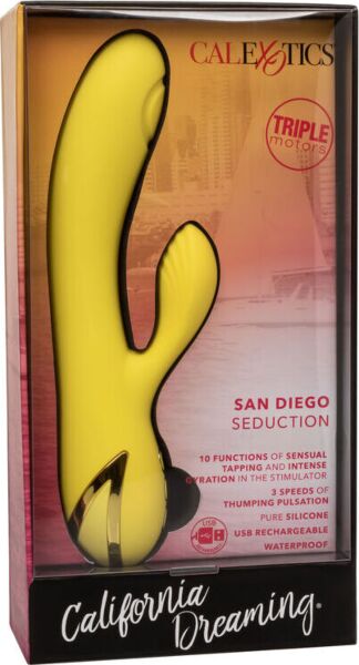 California Dreaming San Diego Seduction G-punkt-vibrator fra CalExotics med klitorisstimulator
