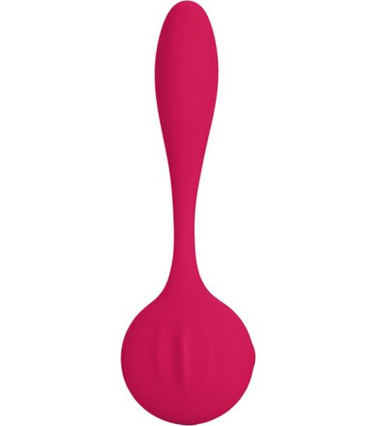 Vibrator Calexotics Silhouette S8 Red i rødt med buet, bøyelig form