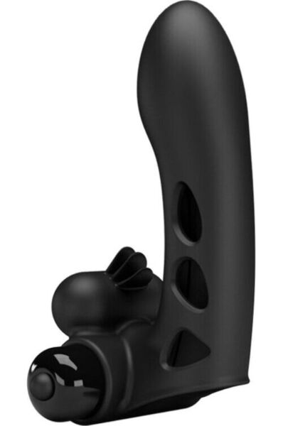 Fingervibrator Pretty Love Orlando BI-014836, svart silikonhylse