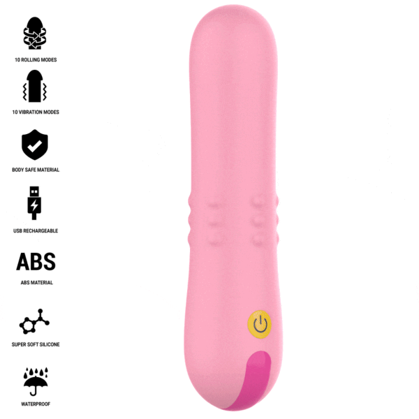 Vibrator Intense Barbara med roterende perler inni