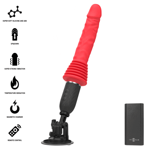 Intense Cynthia vibrator med sugekopp og trådløs fjernkontroll