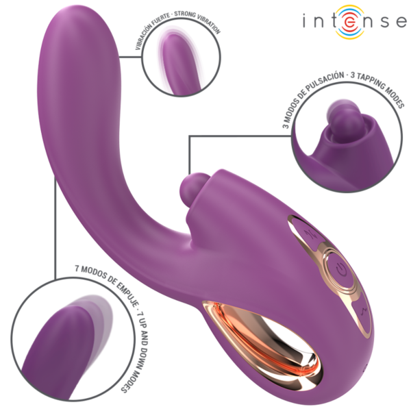 G-punkt-vibrator Intense Lali med støt og vibrasjon