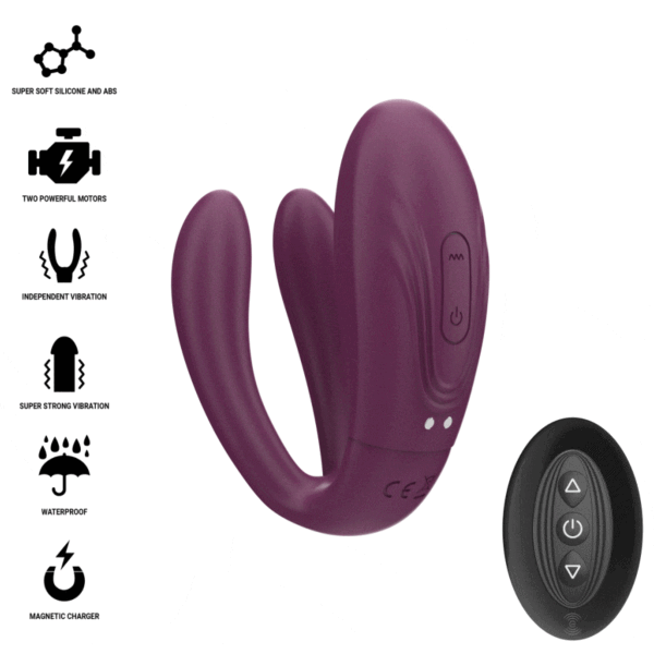 Vibrator Intense Sandra med tapping og fjernkontroll