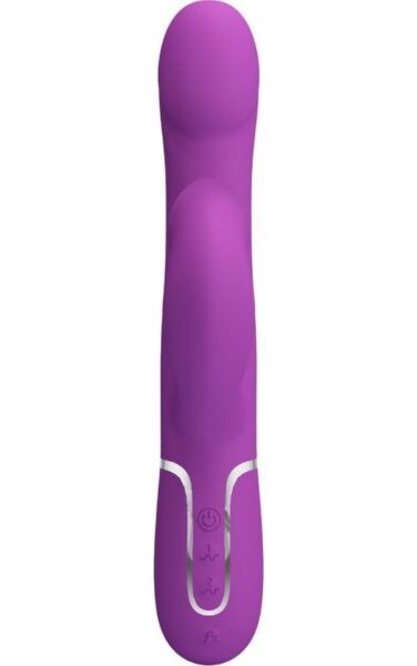 Rabbitvibrator Pretty Love BW-500012-3 i silikon, med ytre arm og perler
