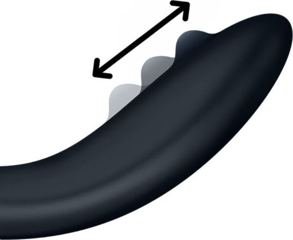 G-punktsvibratoren Satisfyer Rrrolling Explosion i svart, med kulen i toppen