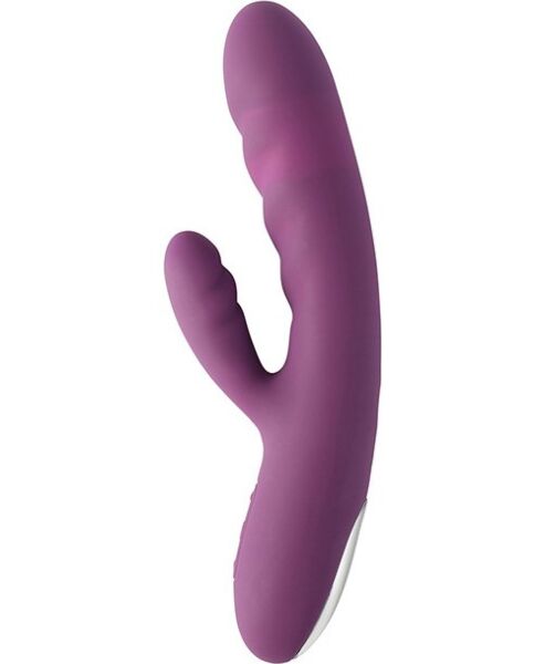 Rabbit-vibrator SVAKOM Avery med dyttende spiss og klitorisarm