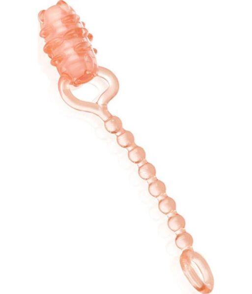 Screaming O Ohoney vibrator til engangsbruk i gjennomsiktig oransje, med bullet-vibrator og ring