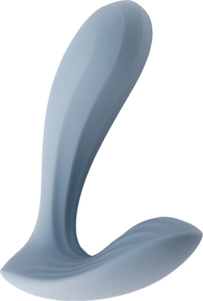 Vibrator SVAKOM Erica i fargen Dusty Blue, formet som en L