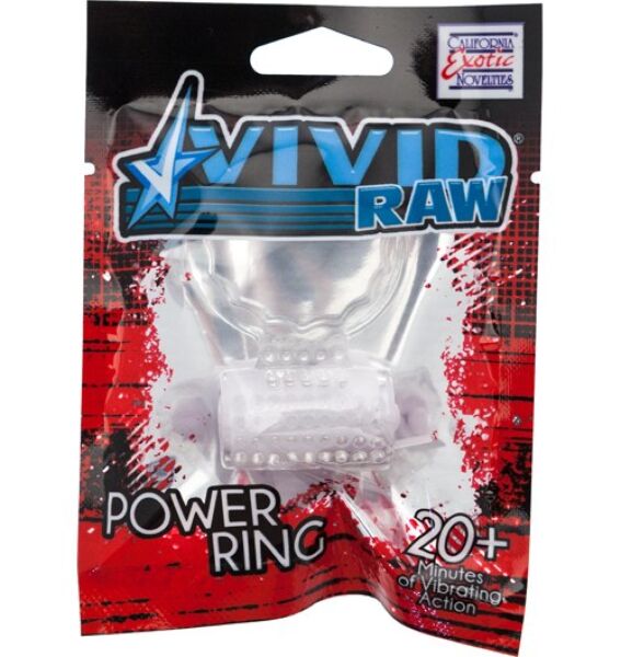Vibrerende penisring Calexotics Vivid Foil Pack, gjennomsiktig, av silikon