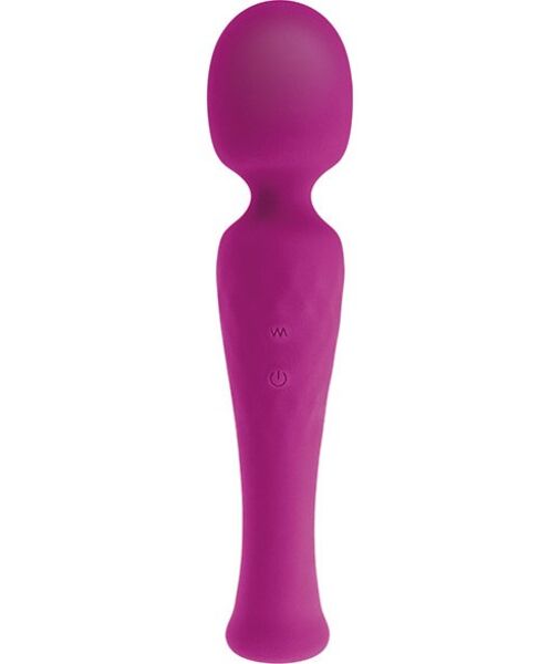 Wand-vibrator S Pleasures Velvet med stivt skaft og fleksibelt hode