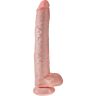 Dildo King Cock 35,6 cm med realistisk tekstur