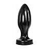 Anal Plug ALL BLACK 21 CM med sensasjonelle spor