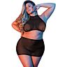 Lingeri Set Conjunto MESH HALTER & SKIRT med encaje