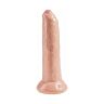 Dildo KING COCK Uncut 23 cm med bevegelig forhuden