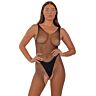 Bodystocking Lace Crotchless med provoserende design