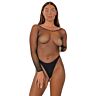 Bodystocking Lace by LJ Crotchless Langermet