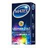 Kondomer Mates Ultimate 3 i 1 med oppvarmende gel