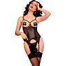 Korsett Corset CR 4831 med åpne kopper og kjeder
