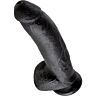 Dildo KING COCK 22.9 CM med sugekopp og realistisk detaljer