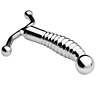 Prostata Massager Metall Hard - Ergonomisk Stål Design