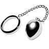 Cock Ring Metall Hard 50mm med Kjede og Metallkule
