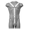 Harnes Men White Leather Body – Justerbar BDSM opplevelse