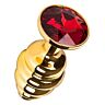Metal plugg S Pleasures BEE med diamantdetalj