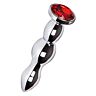 Metalplug S Pleasures BOA med rød diamant