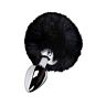 Plugg S Pleasures Metal LUA black med kaninhale