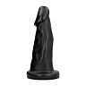 Dildo ALL BLACK 27 CM | Hypoallergenisk og buet design