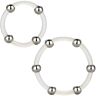 Cock Ring CALEXOTICS Steel Beaded Silicone Ring Set