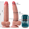 Dildo ROCK ARMY Dual Density Leopard 23 cm