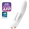 Rabbit vibrador SATISFYER DOUBLE FLEX med app