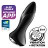 Anal Vibrator SATISFYER ROTATOR PLUG 1+ med app