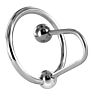 BDSM Anal Plug METAL HARD med Glans Ring