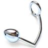 BDSM Anal Plug METAL HARD Ring med anal krok 50mm