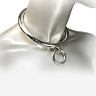 Halskjede METAL HARD med ring 10 cm