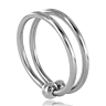Dobbelt penisring METAL HARD 28MM - Forsterker orgasme og ereksjon