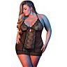 Kjole Loviux CHEMISE & G-SET BLACK L/XL med sexy design