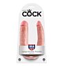 Dildo KING COCK U-formet stor 17.8 cm