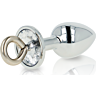 Analplugg OHMAMA FETISH med krystall og ring