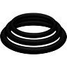 Cock Rings JOYDIVISION POTENZDUO - PLUS 3 BLACK RINGS SET