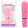 Vibrator GLOSSY Pocket Vibrator Deep Rose