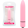 Vibrator GLOSSY THIN VIBE DEEP ROSE med stille drift