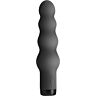 Vibrator Bullet Obsidian med bølgete tekstur